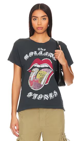 Rolling Stones Ticket Fill Tongue Tour Tee in Vintage Black | Revolve Clothing (Global)
