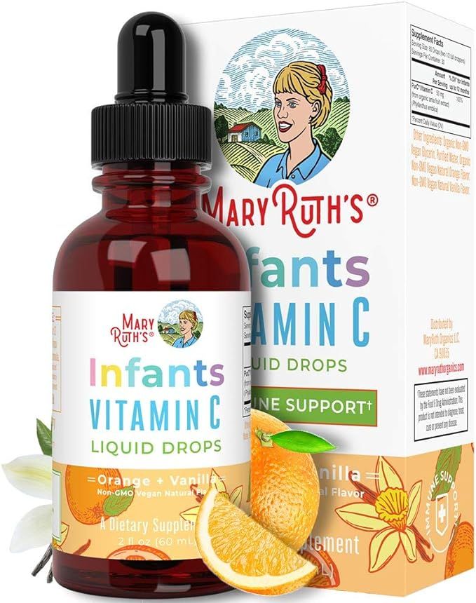 Infant Organic Vitamin C Drops by MaryRuth’s | Plant Based Liquid Immune Vitamin C Supplement f... | Amazon (US)