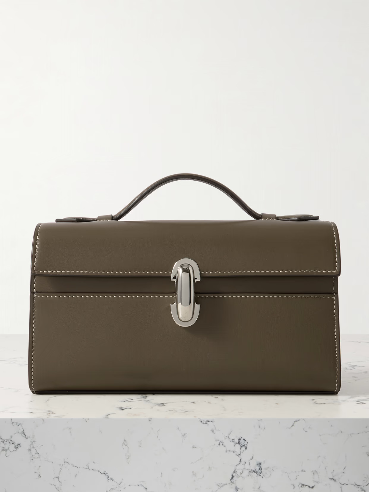 Savette - Symmetry Pochette Leather Tote - Brown | NET-A-PORTER (US)