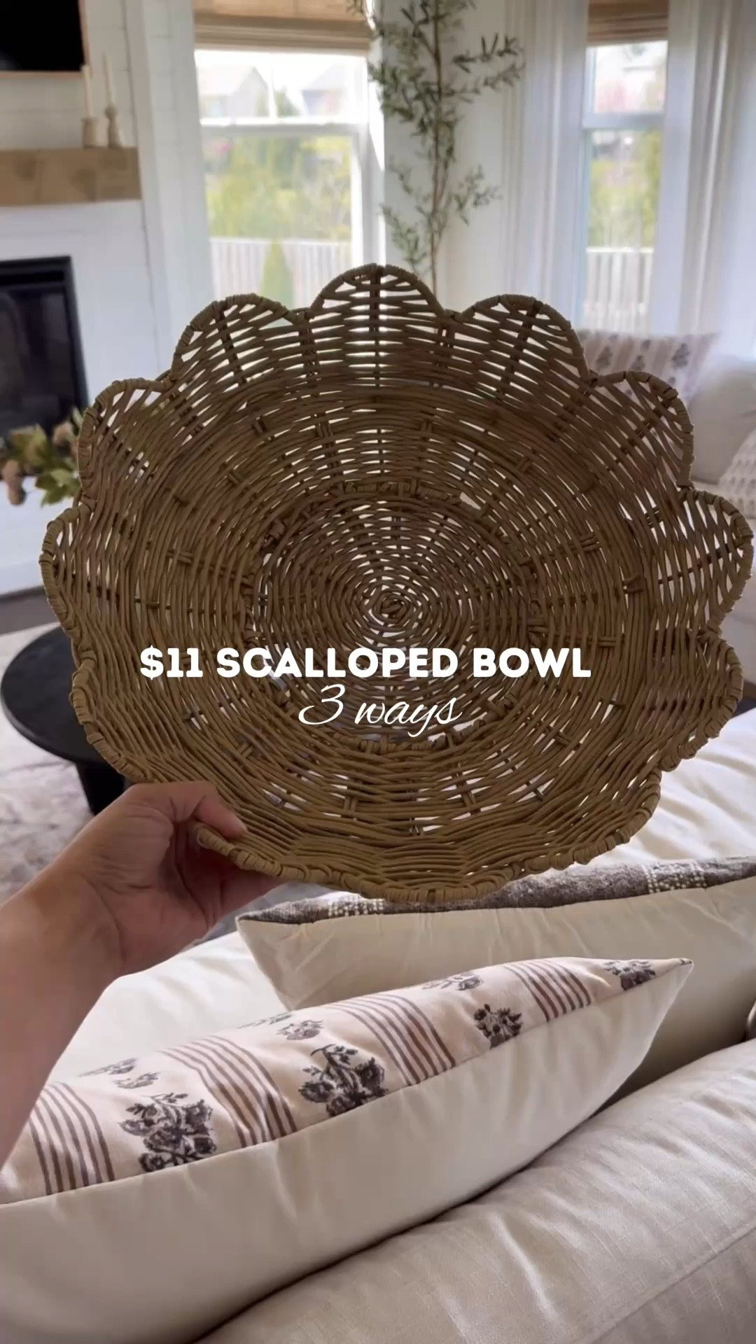 I love finding pieces that can be styled over and over again… and this $11 scalloped tray from Walmart  is one of them 🤎
From kitchen to coffee table, it instantly pulls a space together. Which style would you choose?

#homestyling #cozyhome #decorinspo #walmartdecor #homeideas

#LTKHome #LTKSeasonal