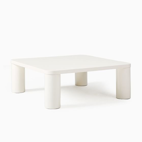 Hazel White Lacquer 36"" Square Coffee Table | West Elm (US)