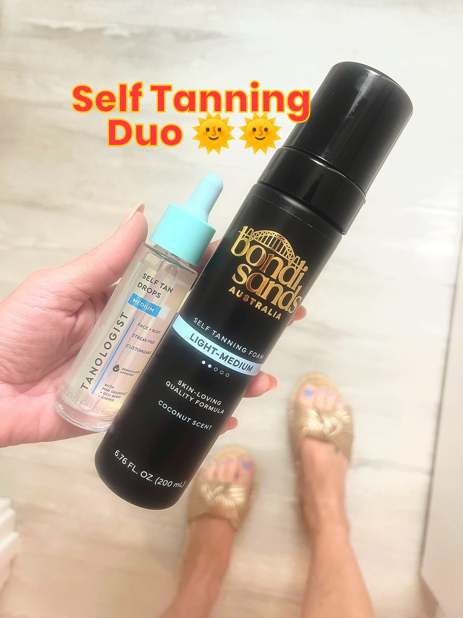 My face 💁🏻‍♀️& body self tanning duo I rely on! Medium in the face tanning drops and light-medium in the foam.

#LTKselfcare #LTKOver40 #LTKBeauty