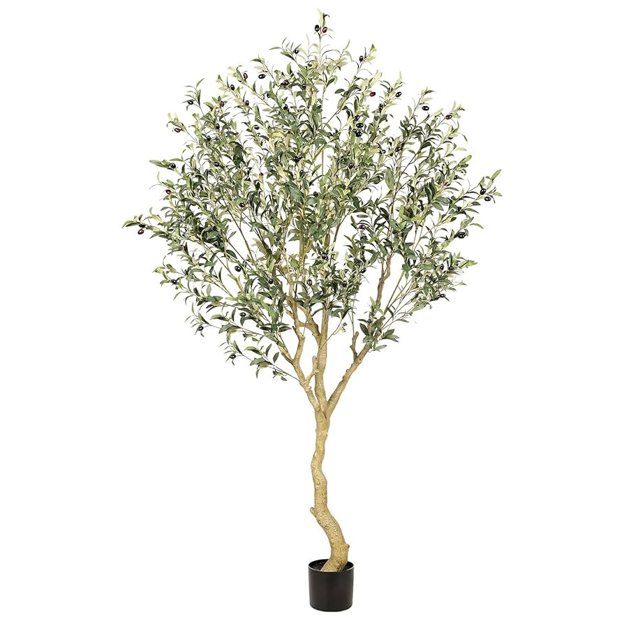 Realead 7FT Olive Trees Artificial Indoor - Tall Faux Olive Tree 7 Feet with Realistic Leaves and... | Amazon (US)