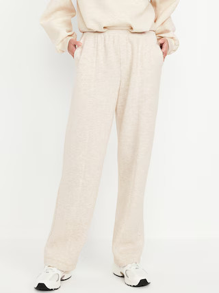 High-Waisted Bounce Fleece Trouser Sweatpants | Old Navy (US)