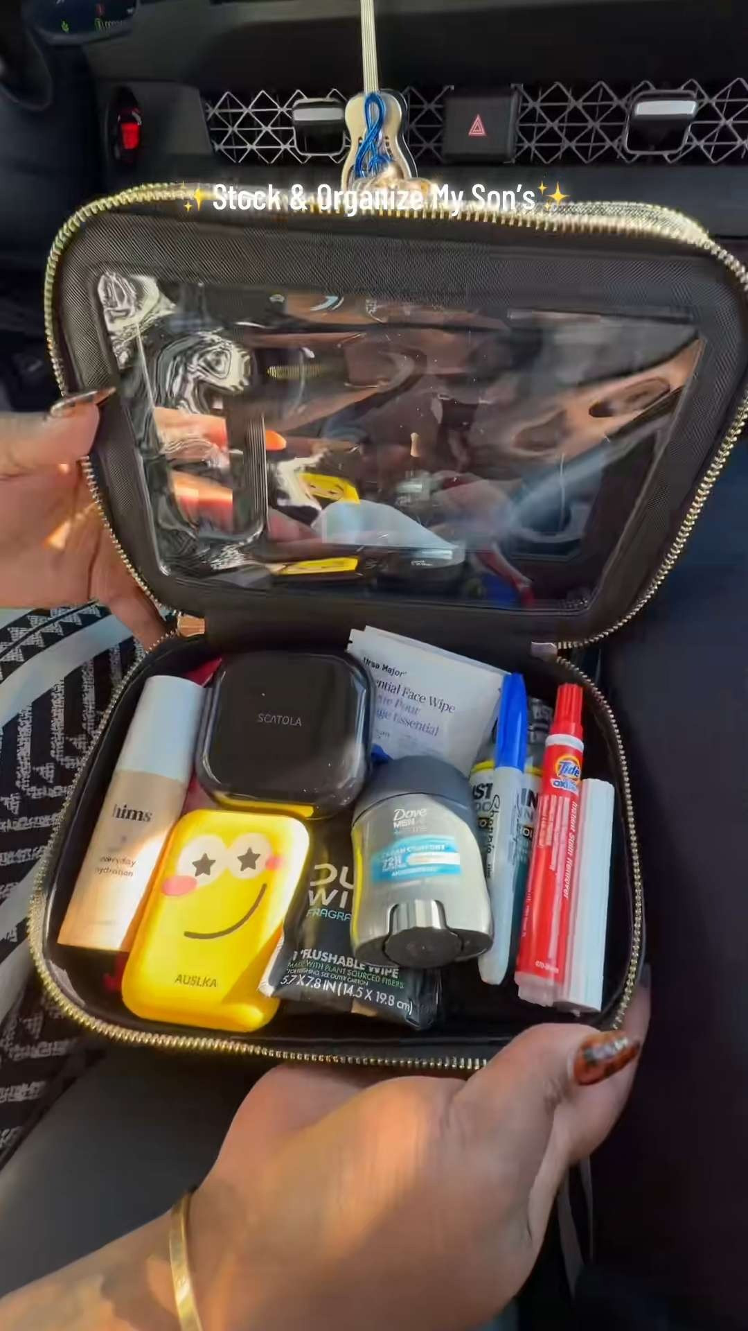 Stock & organize my son’s new car w/ me!!🚗🧽🫧✨ #cleaningmotivation #CleanTok #momtok #asmr #carcleaning 

 #LTKmomlife #LTKHome
