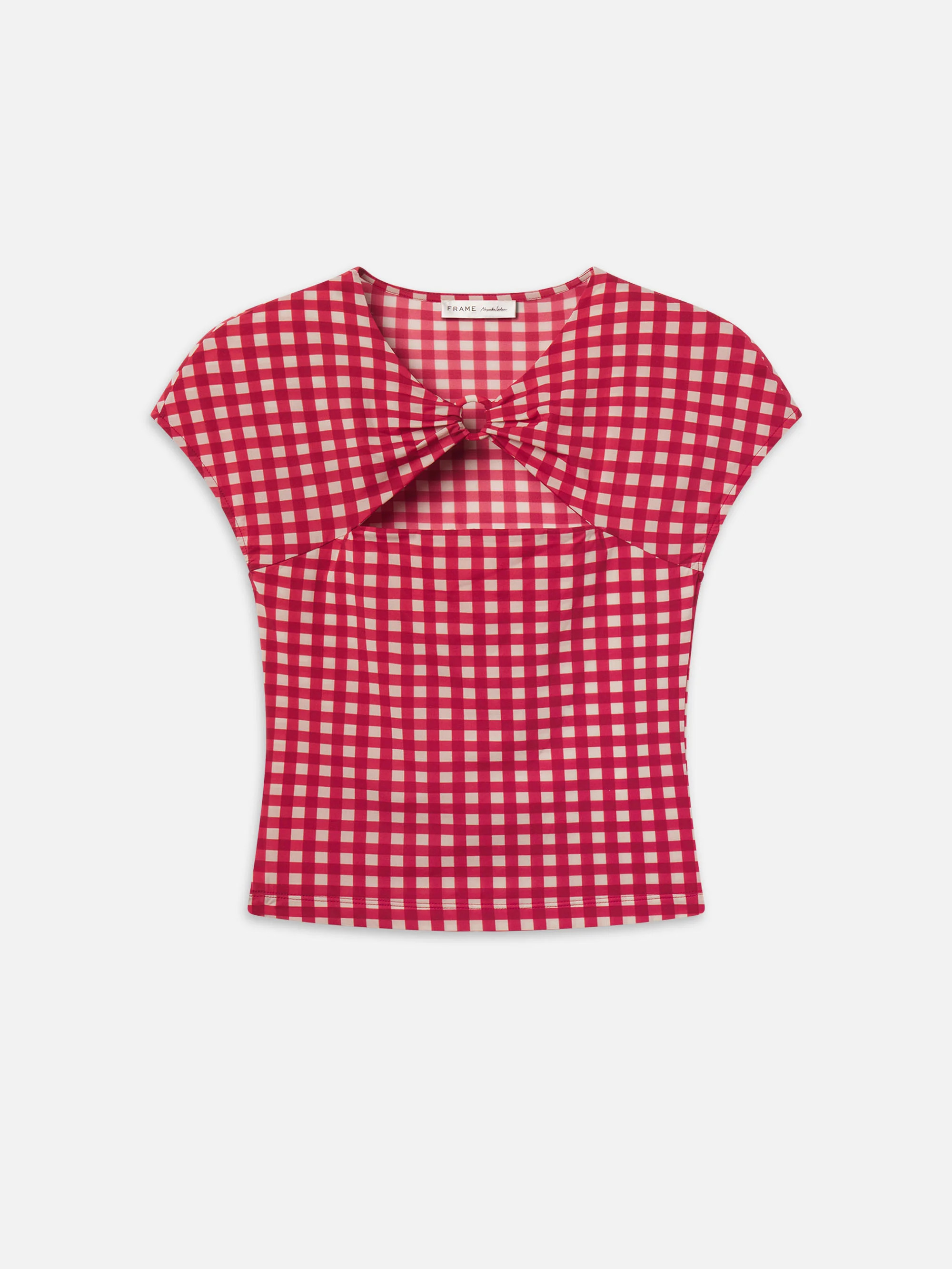 The Casino Top -- Red Check | Frame Denim