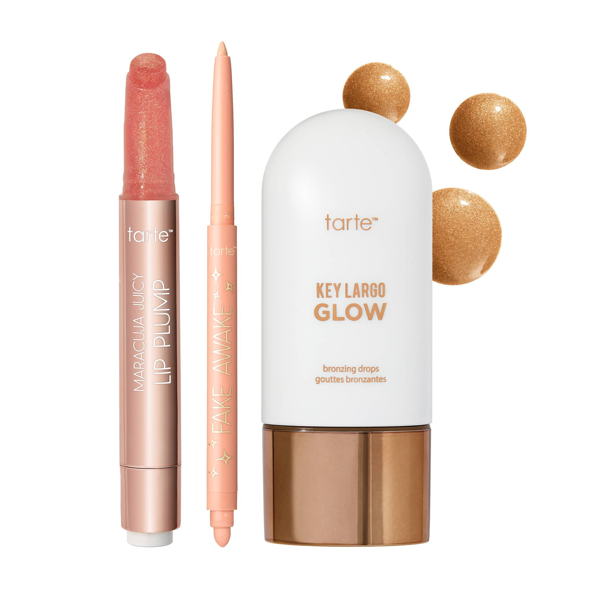 tarteÃ¢?Ë maracuja juicy shimmer plump, fake awake and bronzing drops | tarte cosmetics (Global)
