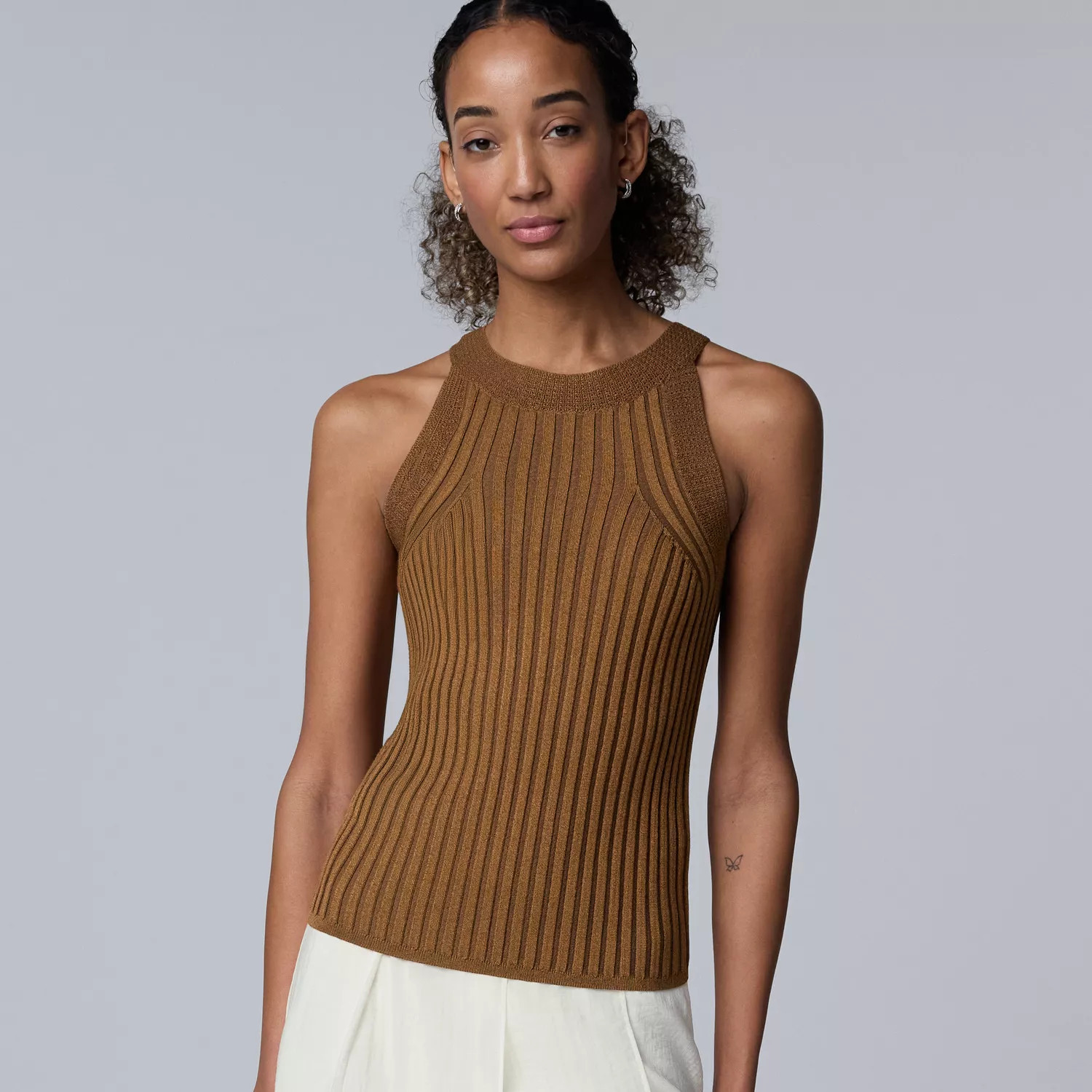 Women's Simply Vera Vera Wang Sweater Halter Top | Kohl's