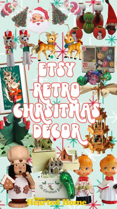 Retro Christmas Decor on Etsy 🎄

#LTKhome #LTKHoliday #LTKSeasonal