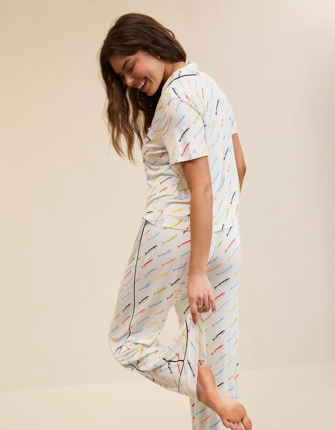 Aerie Real Soft® Short Sleeve Pajama Shirt | Aerie