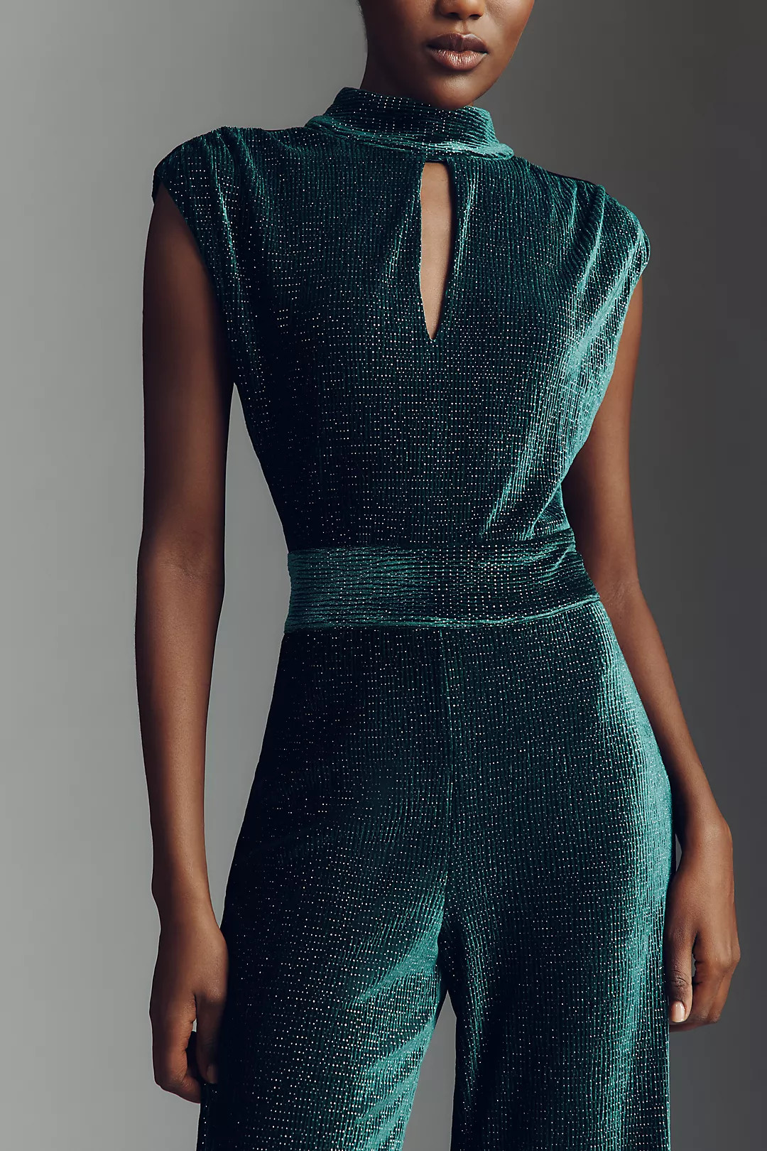 Saylor Marion Velvet Sparkle Jumpsuit | Anthropologie (US)