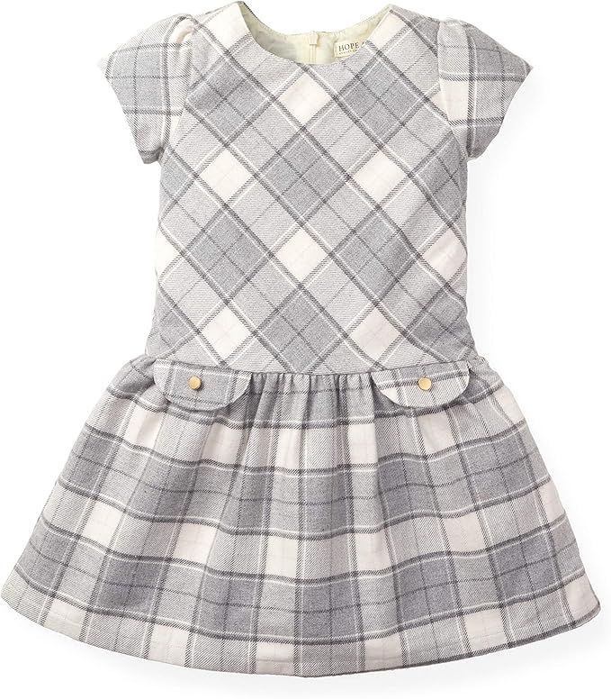 Hope & Henry Girls' Short Sleeve Special Occasion Peter Pan Collar Dress | Amazon (US)