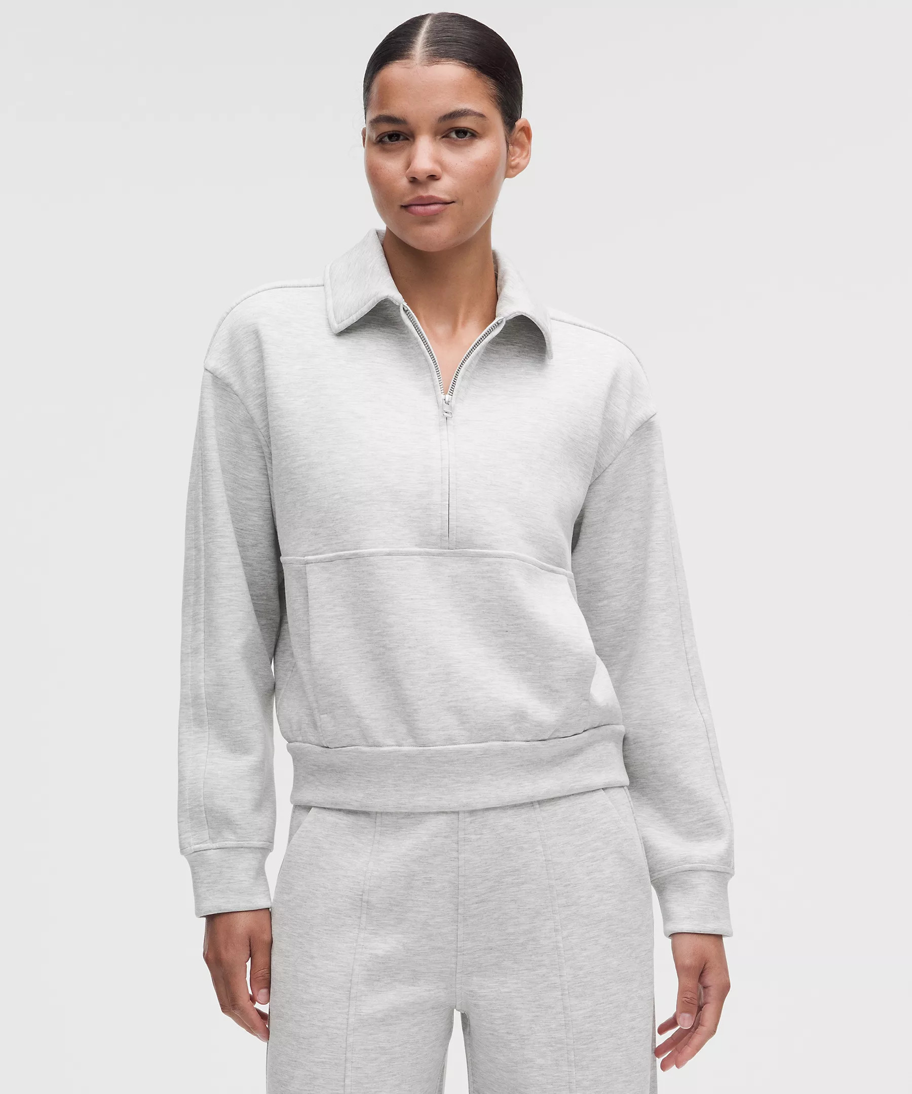 Smooth Spacer Relaxed Collared Half Zip | Women's Hoodies & Sweatshirts | lululemon | Lululemon (US)