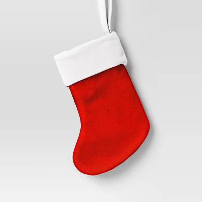 Christmas Velvet Mini Stocking Red Ornament - Wondershop™ | Target