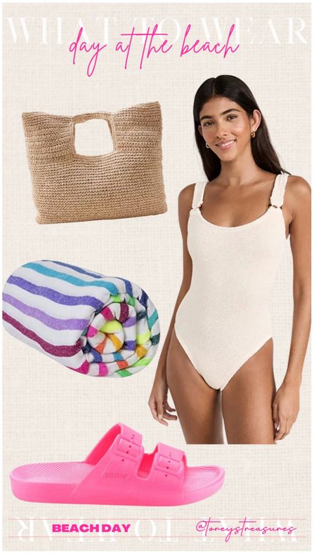 Summer beach or pool day must haves! $40 suit that looks like Hunza g! 

#LTKTravel #LTKFindsUnder50 #LTKSwim