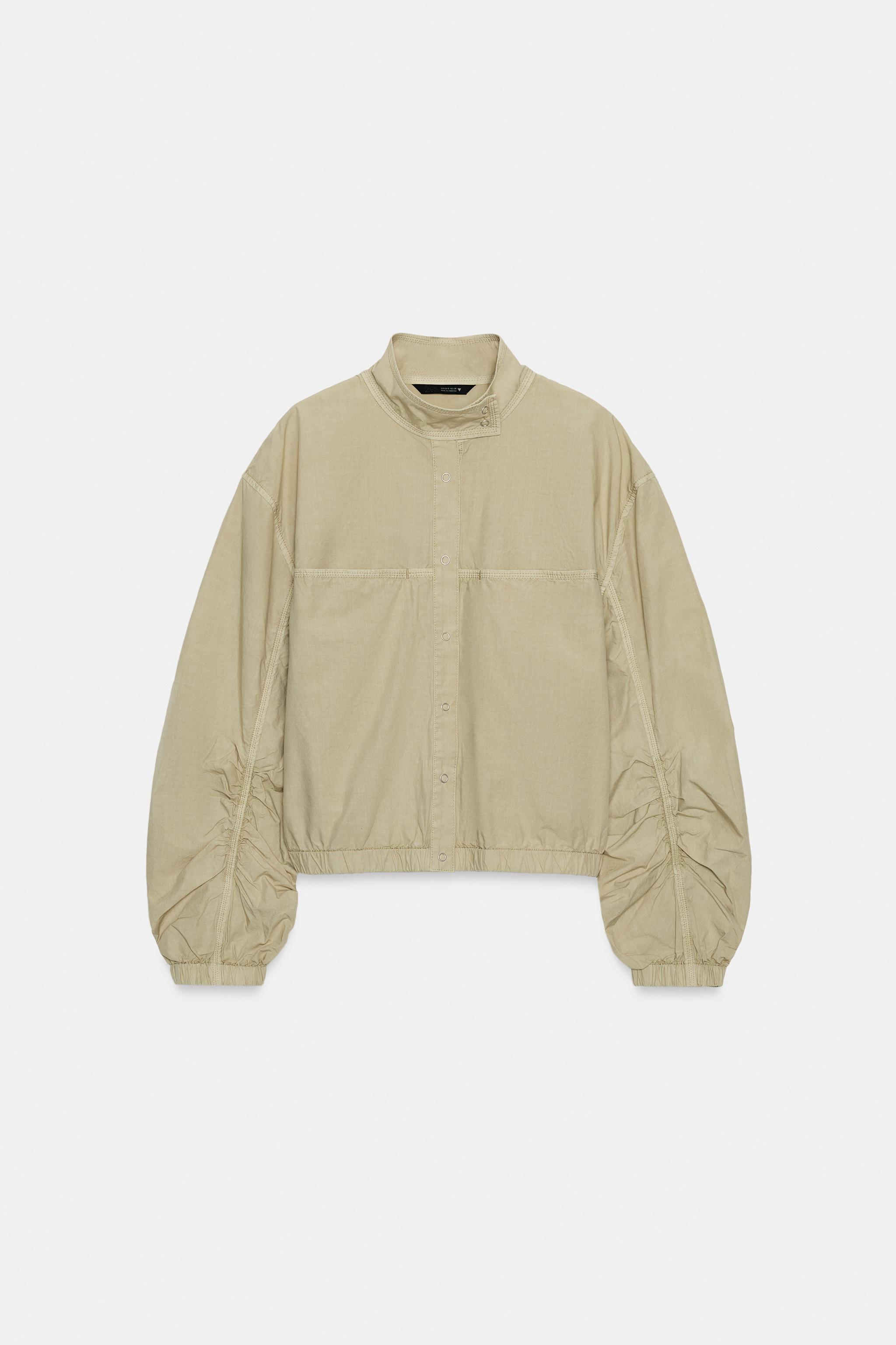 WASHED EFFECT POPLIN JACKET | Zara US