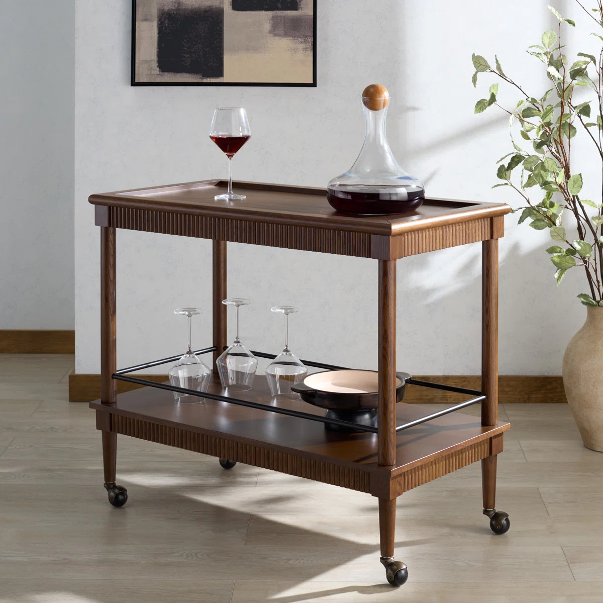 Donnabrielle Wood Barcart | Wayfair North America