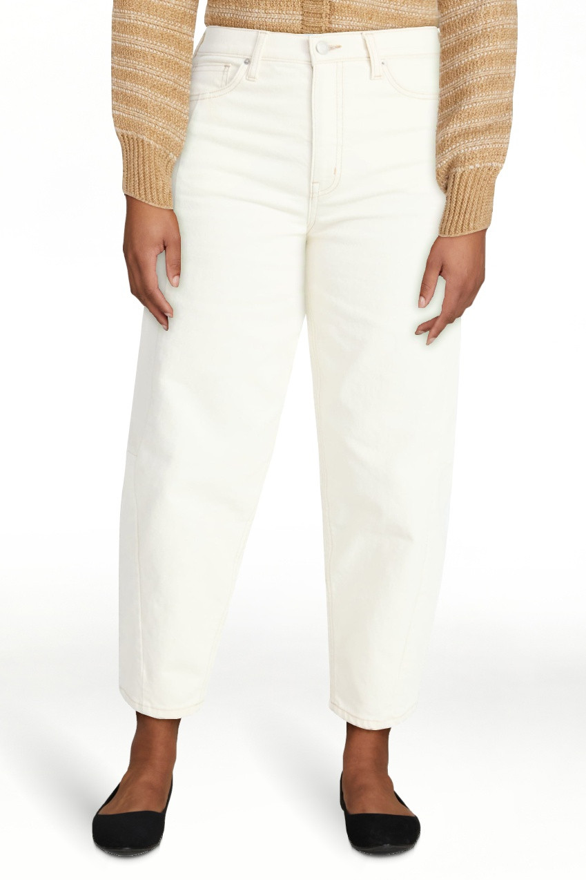Time and Tru Women's High Rise Barrel Jeans, 28" Inseam, Sizes 0-20 | Walmart (US)