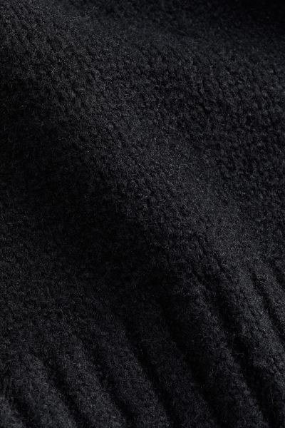 Oversized Mock-turtleneck Sweater - Black - Ladies | H&M US | H&M (US + CA)