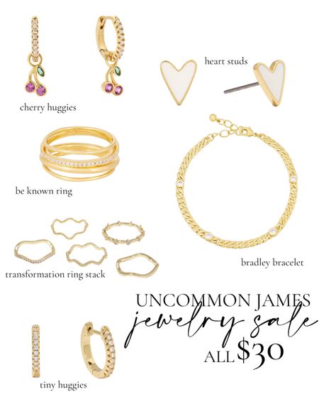 @uncommonjames jewelry sale for Memorial Day and all $30

#uncommonjames #memorialday #sale #jewelry #earrings #bracelets #rings #accessories 

#LTKStyleTip #LTKFindsUnder50 #LTKSaleAlert