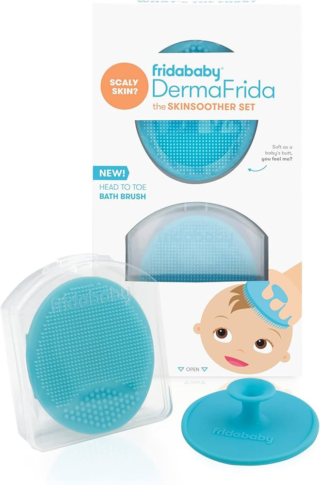 Frida Baby DermaFrida The SkinSoother Baby Bath Silicone Brush| Baby Essential for Dry Skin, Crad... | Amazon (US)