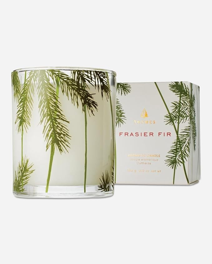 Thymes Frasier Fir Pine Needle Candle – Holiday Candles for Home Scented with Notes of Crisp Si... | Amazon (US)