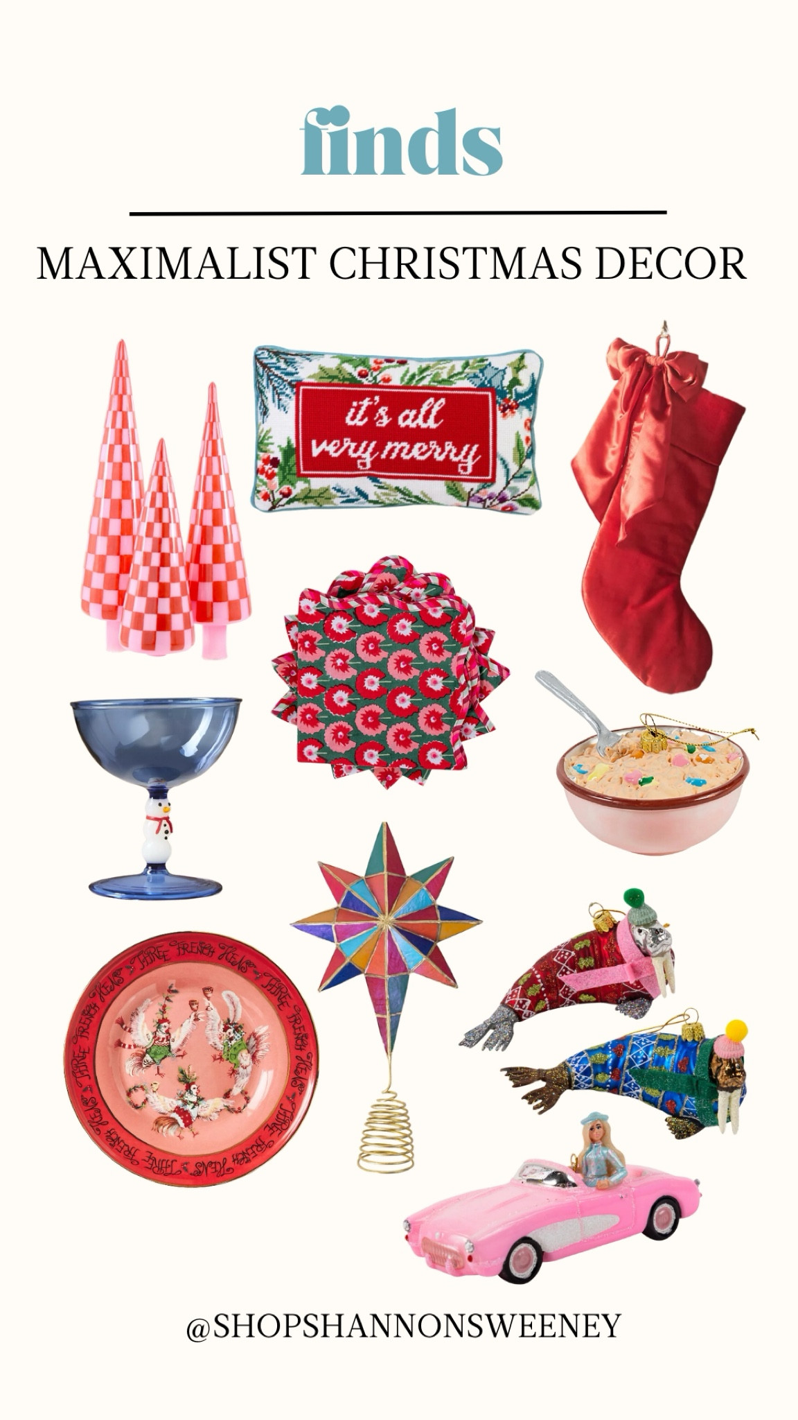 Finds | maximalist Christmas decor 

#LTKSeasonal #LTKHome #LTKHoliday