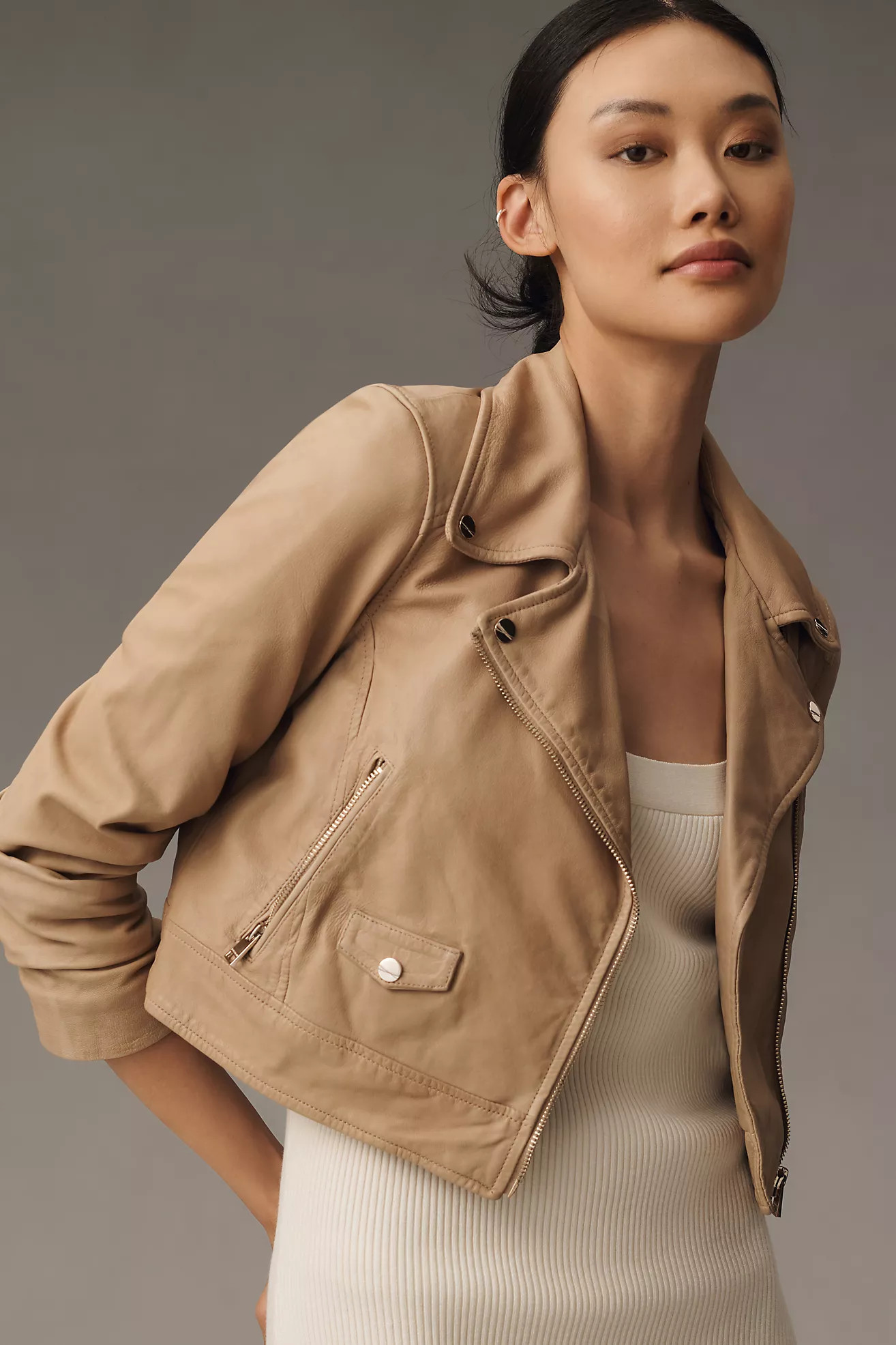 Lamarque Janika Leather Moto Jacket | Anthropologie (US)