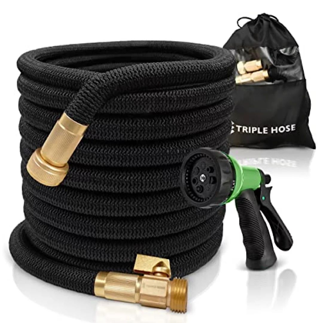 75 Foot Expandable Garden Water Hose: Heavy Duty, Collapsible, Flexible, Retractable Hose | Will ... | Walmart (US)