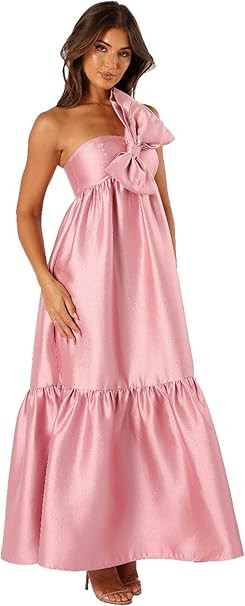 Petal & Pup Womens Betina Bow Front Maxi Dress | Amazon (US)