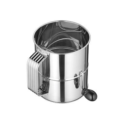 Winco Rotary Sifter, Stainless Steel, 8 Cup, 6.25" dia | Target