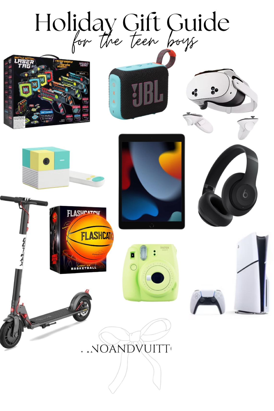 Holiday gift guide- teen boys!

Virtual reality
Laser tag
Motor scotter
PS5
Play station
Bluetooth speaker
iPad


#LTKHoliday #LTKKids #LTKGiftGuide
