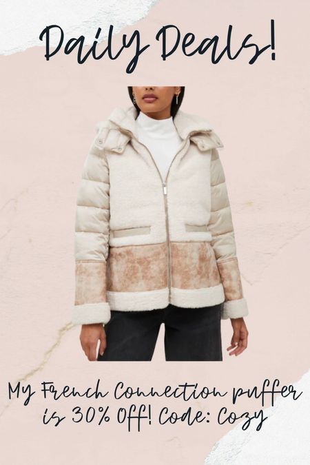French connection puffer jacket on sale! 

#LTKGiftGuide #LTKHolidaySale #LTKsalealert