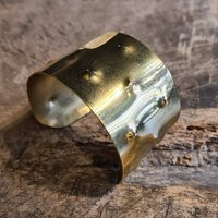 Wide Gold Cuff Bracelet, Hammered Brass Large Boho Viking Bracelet Women, Unique Gift For Her, Wedding Jewelry | Etsy (US)