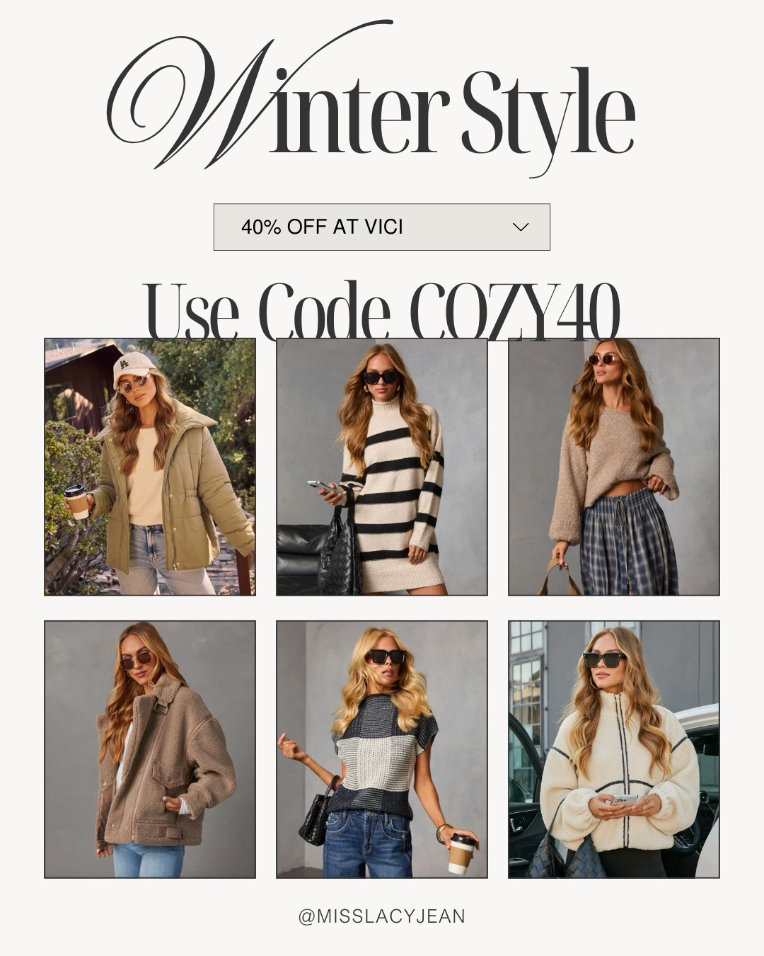 Vici Winter Outfits 40% Off ✨

vici collection // vici dress // vici haul // vici sweater // winter outfits // winter outfit ideas // fall outfit ideas // fall outfits // fall outfits 2025 // gifts for her // gift ideas for her // gift guide for her

#LTKootd #LTKFindsUnder50 #LTKFindsUnder100