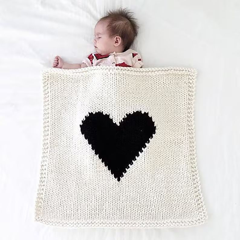 THE HEART Baby Blanket | Etsy | Etsy (US)