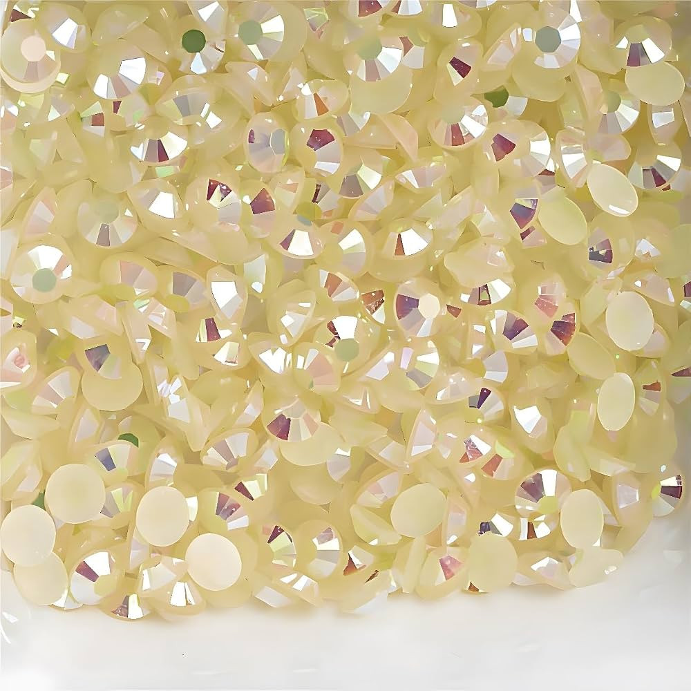 Flatback Rhinestones Round Gems for Nails Art and Crafts 4000Pcs SS12 3mm AB Crystals Glitter Sto... | Amazon (US)