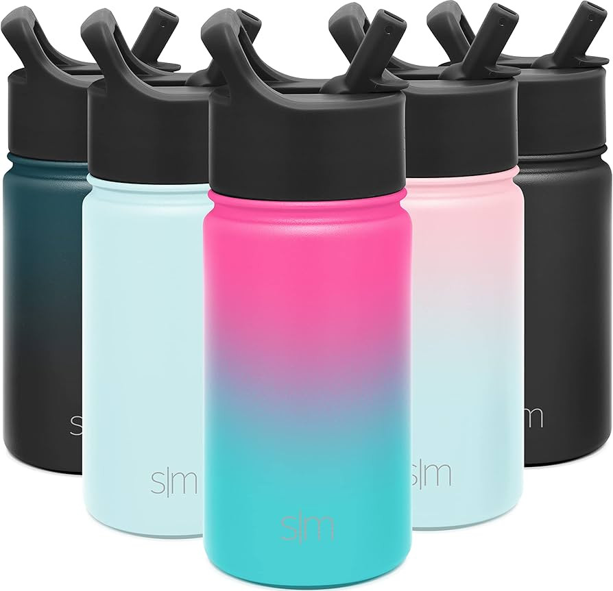 Simple Modern Kids Water Bottle with Straw Lid Vacuum Insulated Stainless Steel Metal Thermos Bot... | Amazon (US)