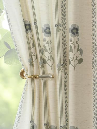 Pinch Pleated Curtains Luxury Light Filtering Floral Curtains for Living Room Bedroom Dining Room... | Amazon (US)
