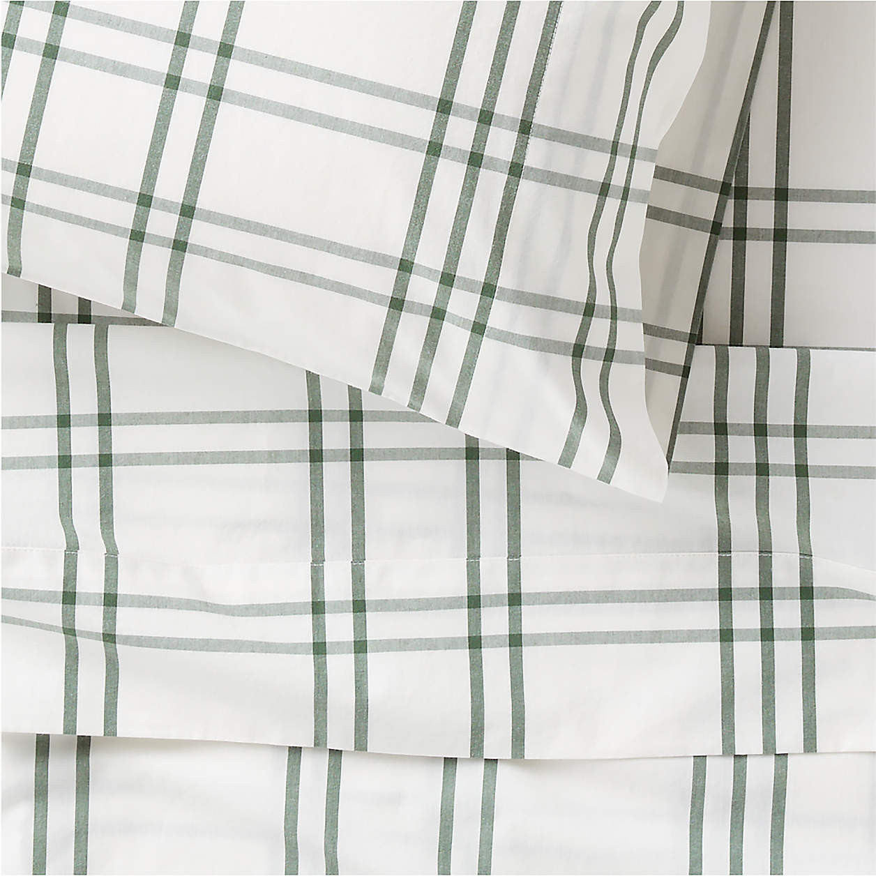 Stax Green 100% Organic Cotton Kids Twin Sheet Set + Reviews | Crate & Kids | Crate & Barrel