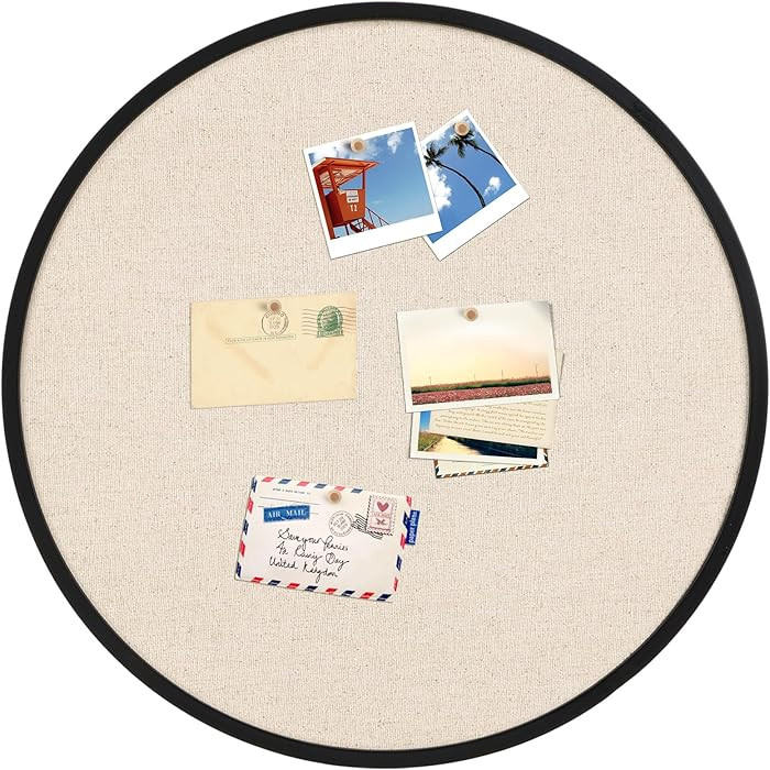 Vintage Framed Pin Board Linen Display Bulletin Board Large Fabric Picture Memo Decorative Prayer... | Amazon (US)