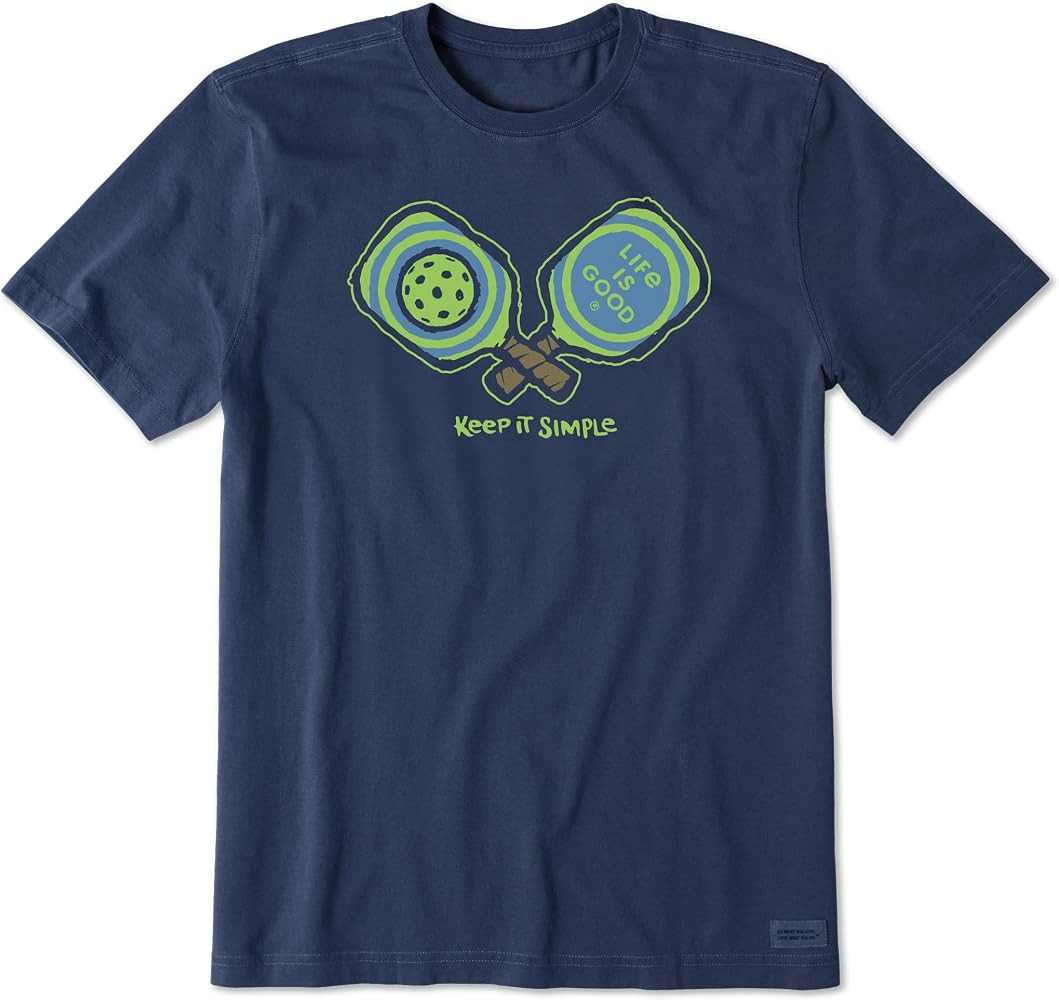 Men's Keep It Simple Pickleball Short Sleeve Crusher Tee | Amazon (US)