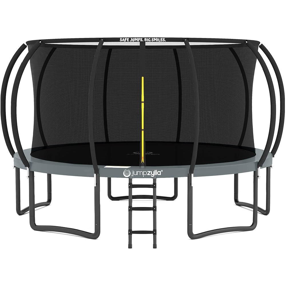 JUMPZYLLA Trampoline Outdoor 8FT 10FT 12FT 14FT 15FT 16FT with Enclosure and Ladder, ASTM Approve... | Amazon (US)