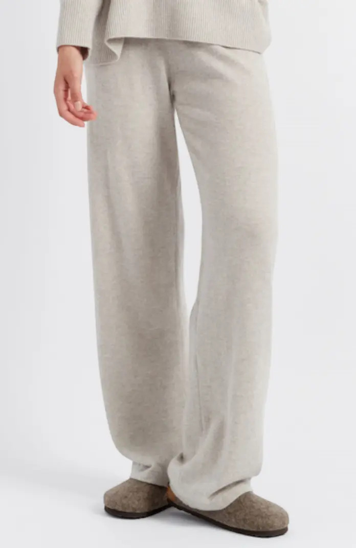Chinti & Parker Pure Cashmere Wide Leg Pants | Nordstrom | Nordstrom