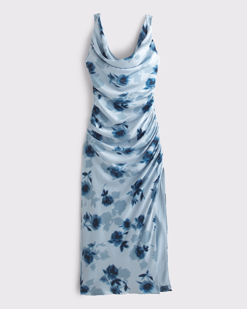 Women's Cowl Neck Draped Maxi Dress | Women's Dresses & Jumpsuits | Abercrombie.com | Abercrombie & Fitch (US)