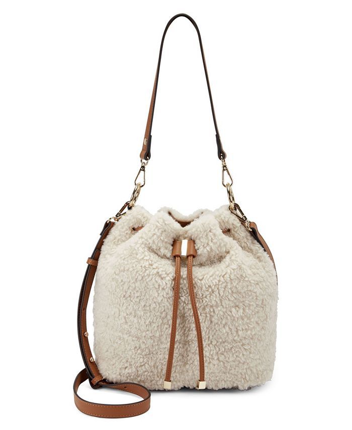 INC International Concepts Binxee Sherpa Bucket Bag, Created for Macy's & Reviews - Handbags & Ac... | Macys (US)