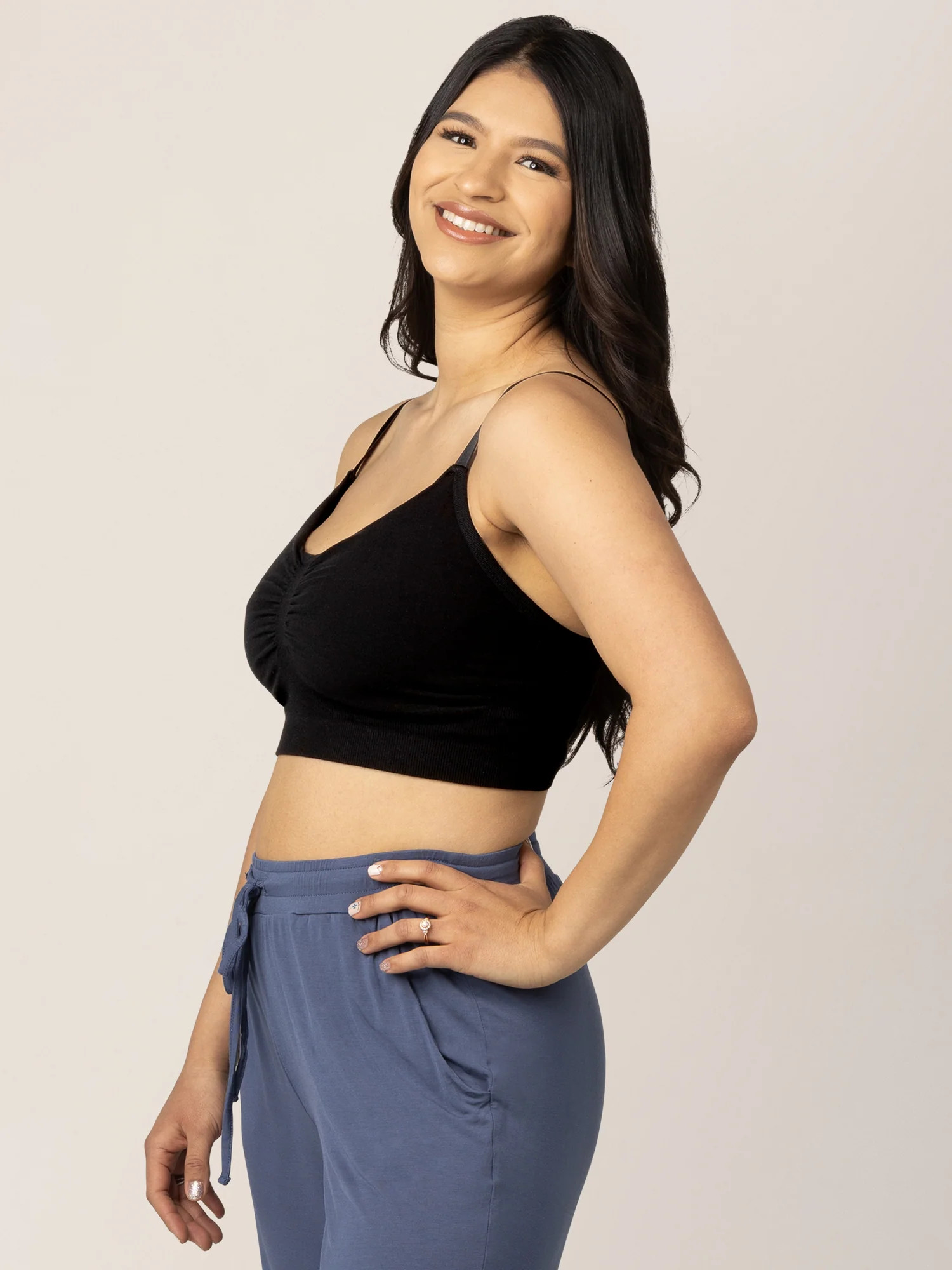 Sublime® Bamboo Hands-Free Pumping Lounge & Sleep Bra | Oatmeal Heather - Kindred Bravely | Kindred Bravely