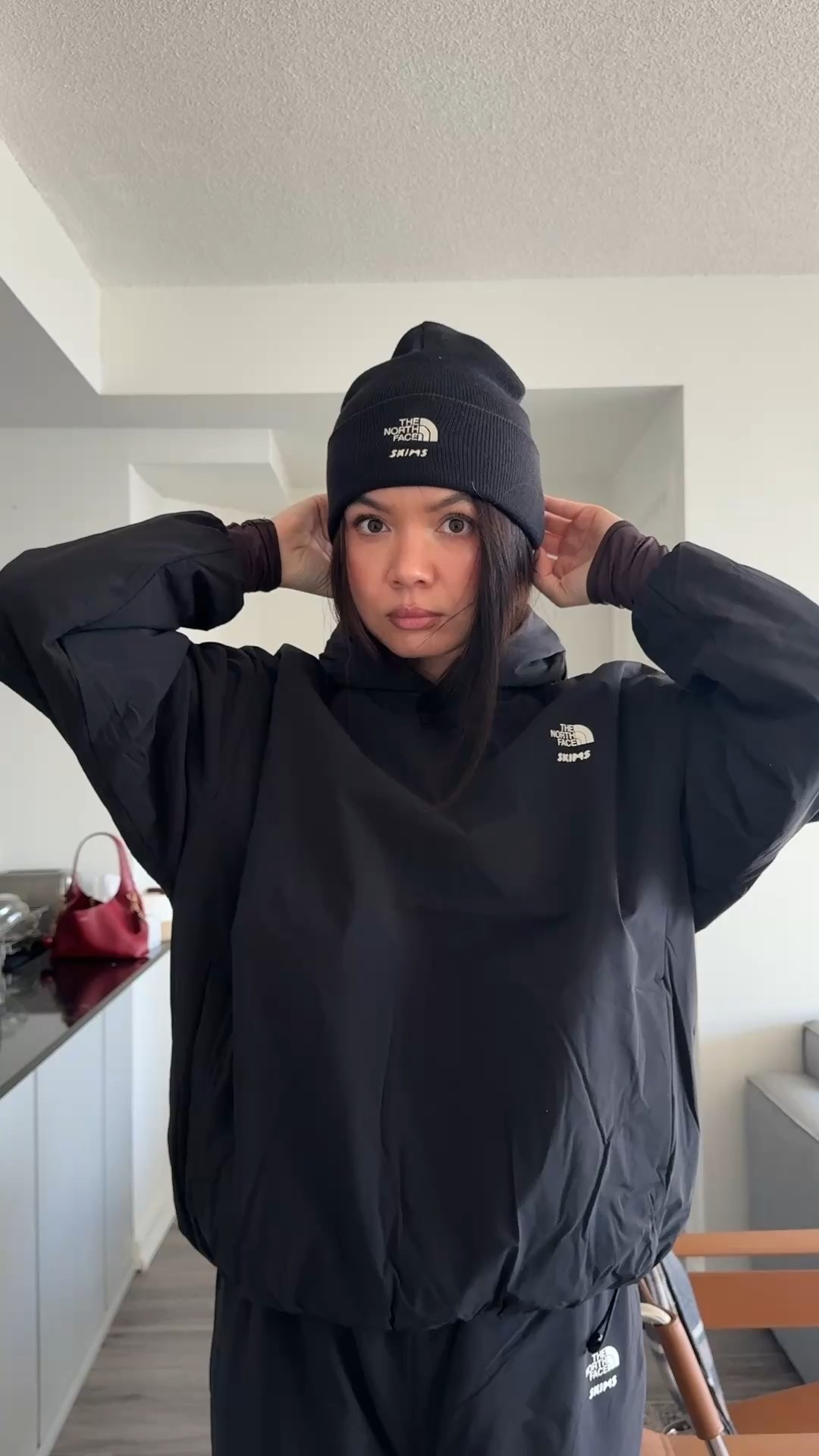 Designed for movement, warmth, and modern layering, the SKIMS x The North Face Ventrix Hoodie and matching pants redefine cold-weather comfort with a sleek, performance-driven edge. Built with breathable synthetic insulation, the Ventrix system actively regulates body heat, keeping you warm without overheating as you move through your day. The hoodie offers lightweight insulation with a smooth, flexible feel that’s ideal for travel, winter walks, outdoor errands, or layering under heavier coats. The coordinating pants deliver the same adaptive warmth with a streamlined silhouette that feels equally suited for lounging, commuting, or cold-weather styling.

Completing the set, the SKIMS x The North Face beanie and gloves are the kind of winter accessories you’ll wear on repeat. The beanie provides cozy insulation with a minimal, elevated look that pairs effortlessly with both activewear and everyday winter outfits. The gloves offer warmth and comfort without bulk, making them ideal for city wear, travel days, and cold mornings when you want function without sacrificing style.

This Ventrix collection blends technical innovation, sculpted fits, and understated winter style, making it perfect for building a versatile cold-weather wardrobe that moves seamlessly from indoors to outdoors. These are the pieces you reach for when you want warmth that works hard but still looks polished.

Keywords for discoverability:
SKIMS x The North Face, Ventrix hoodie, Ventrix pants, winter layering essentials, breathable insulation, cold weather activewear, luxury athleisure, winter capsule wardrobe, travel outfit winter, elevated loungewear, performance winter wear, minimalist winter accessories

#LTKSeasonal #LTKHoliday