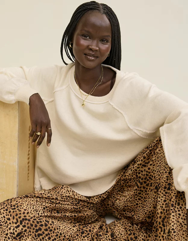 Aerie East West Crew Sweatshirt | Aerie