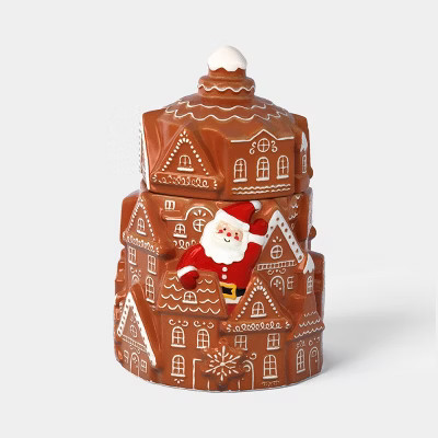 Christmas Stoneware Gingerbread Cookie Jar - Wondershop™ | Target